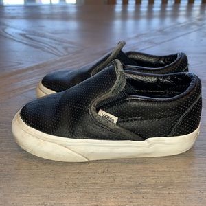 Black Vans Toddler size 6